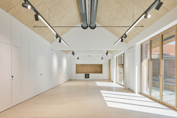 Teilbarer Gruppenraum des Museumspädagogischen Zentrums